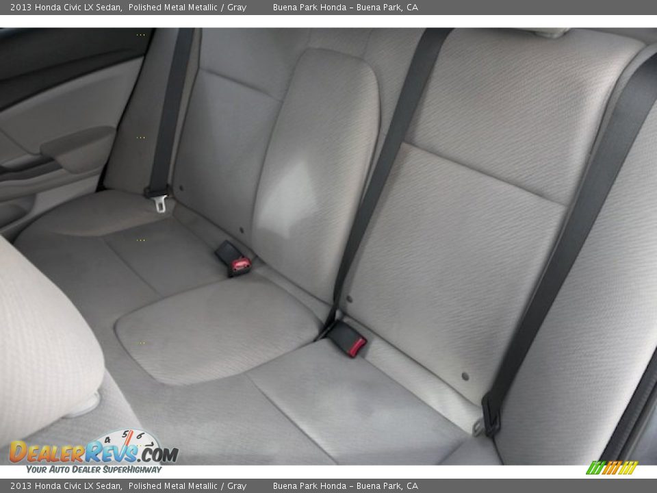 2013 Honda Civic LX Sedan Polished Metal Metallic / Gray Photo #15