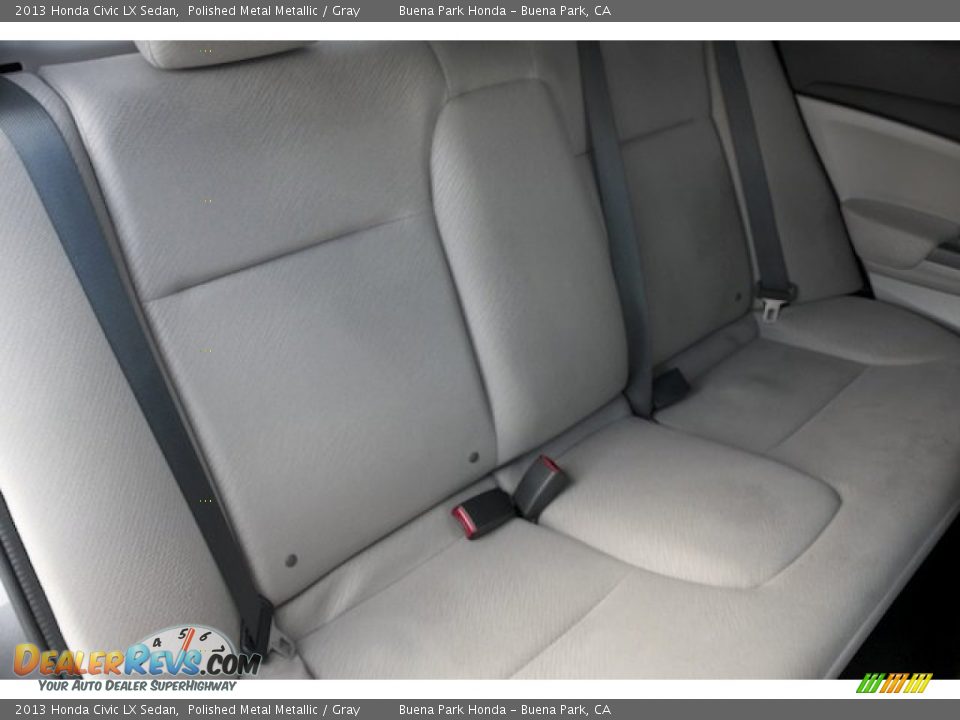 2013 Honda Civic LX Sedan Polished Metal Metallic / Gray Photo #18