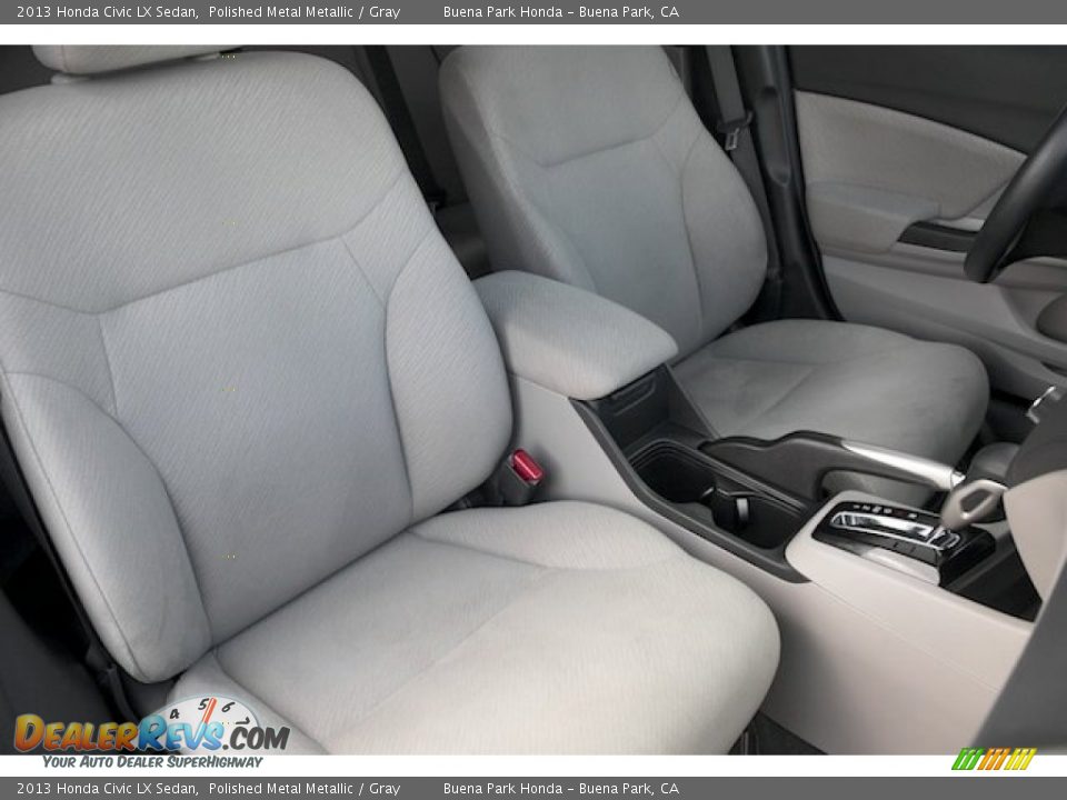 2013 Honda Civic LX Sedan Polished Metal Metallic / Gray Photo #21
