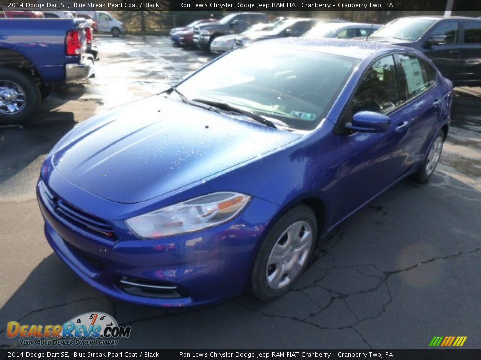 2014 Dodge Dart SE Blue Streak Pearl Coat / Black Photo #2
