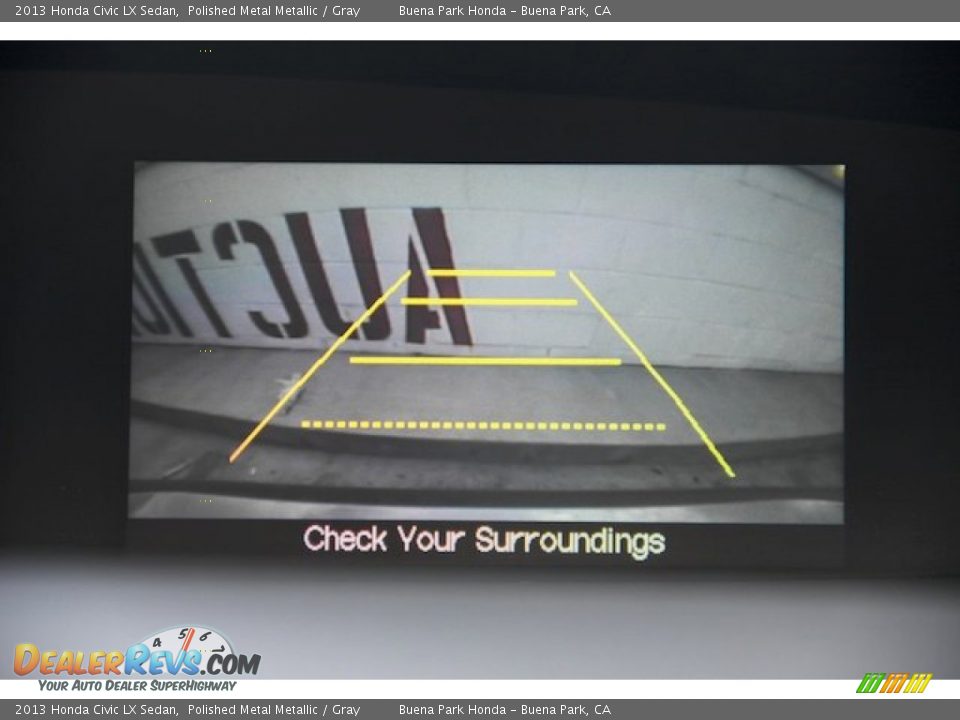 2013 Honda Civic LX Sedan Polished Metal Metallic / Gray Photo #23