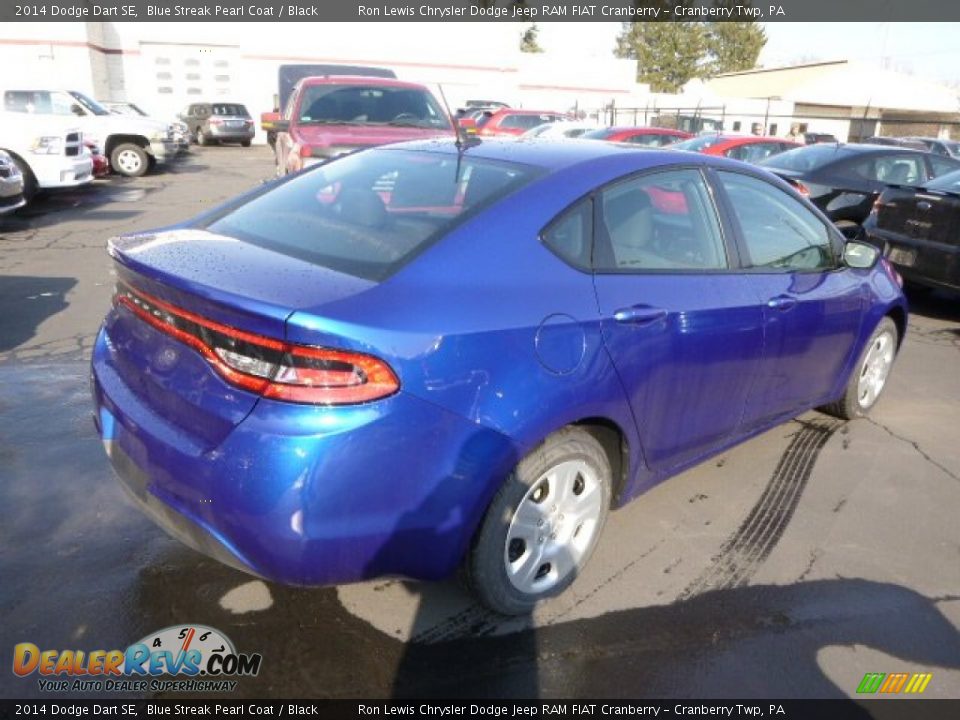 2014 Dodge Dart SE Blue Streak Pearl Coat / Black Photo #6