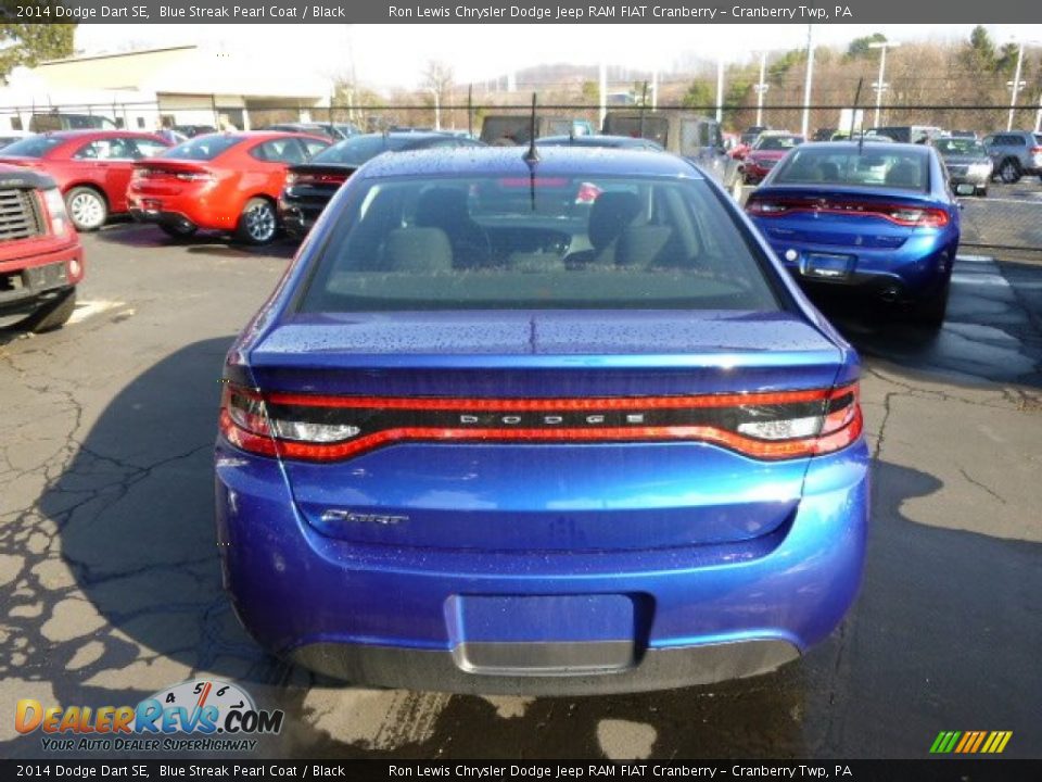 2014 Dodge Dart SE Blue Streak Pearl Coat / Black Photo #7