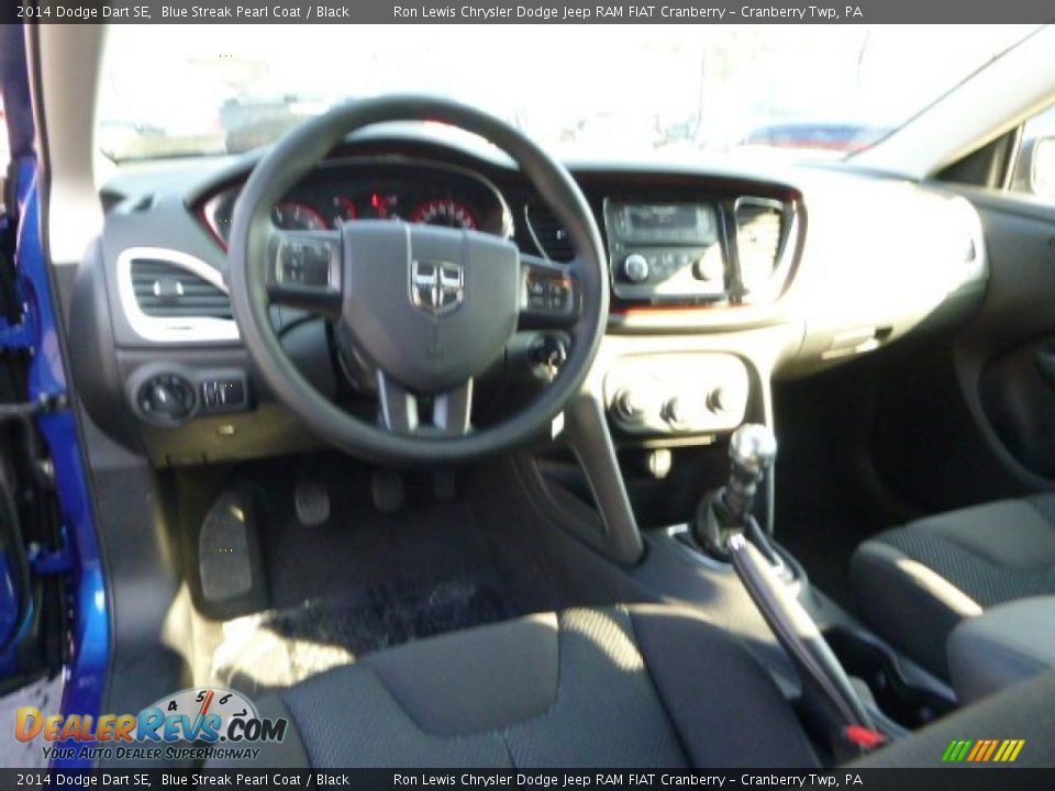 2014 Dodge Dart SE Blue Streak Pearl Coat / Black Photo #14