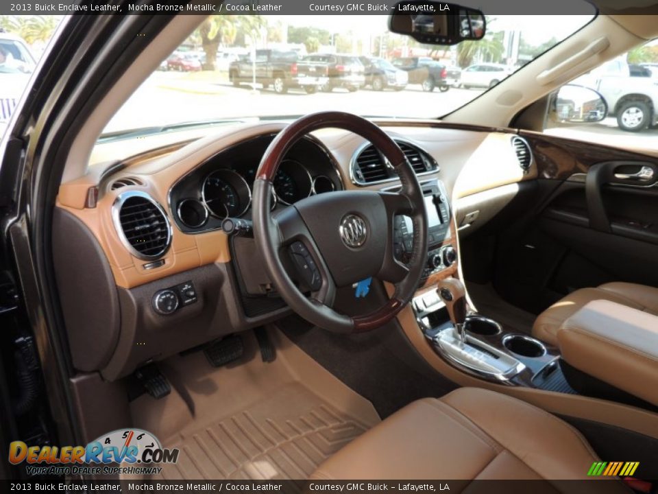 2013 Buick Enclave Leather Mocha Bronze Metallic / Cocoa Leather Photo #17