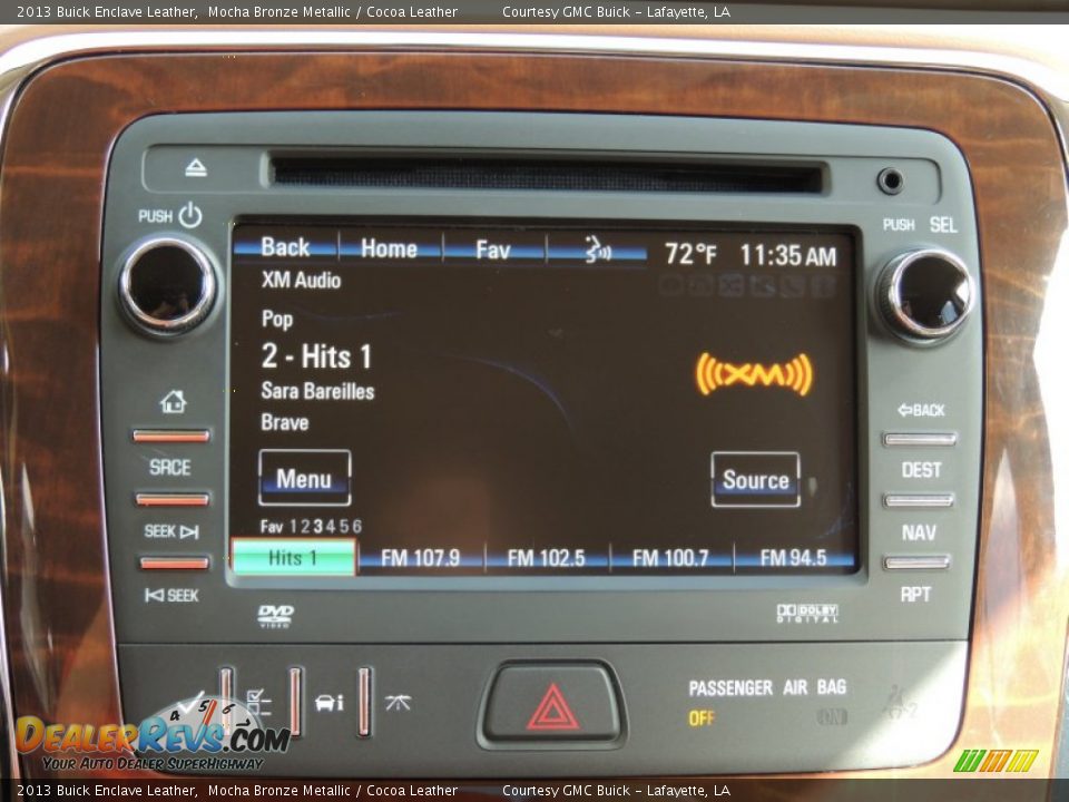 2013 Buick Enclave Leather Mocha Bronze Metallic / Cocoa Leather Photo #23