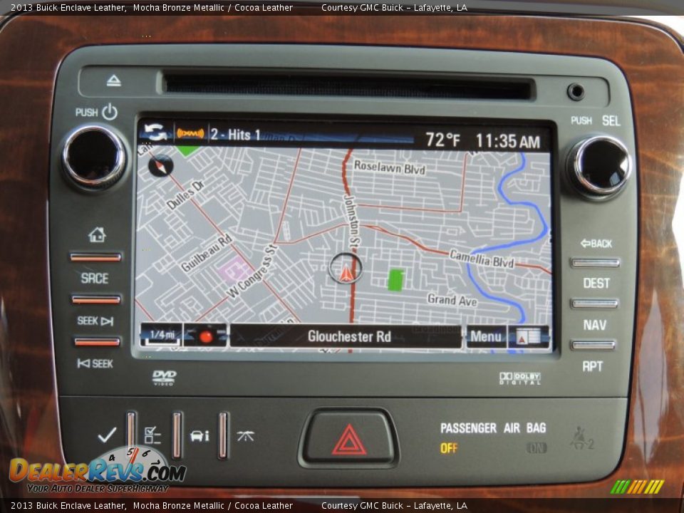 2013 Buick Enclave Leather Mocha Bronze Metallic / Cocoa Leather Photo #24
