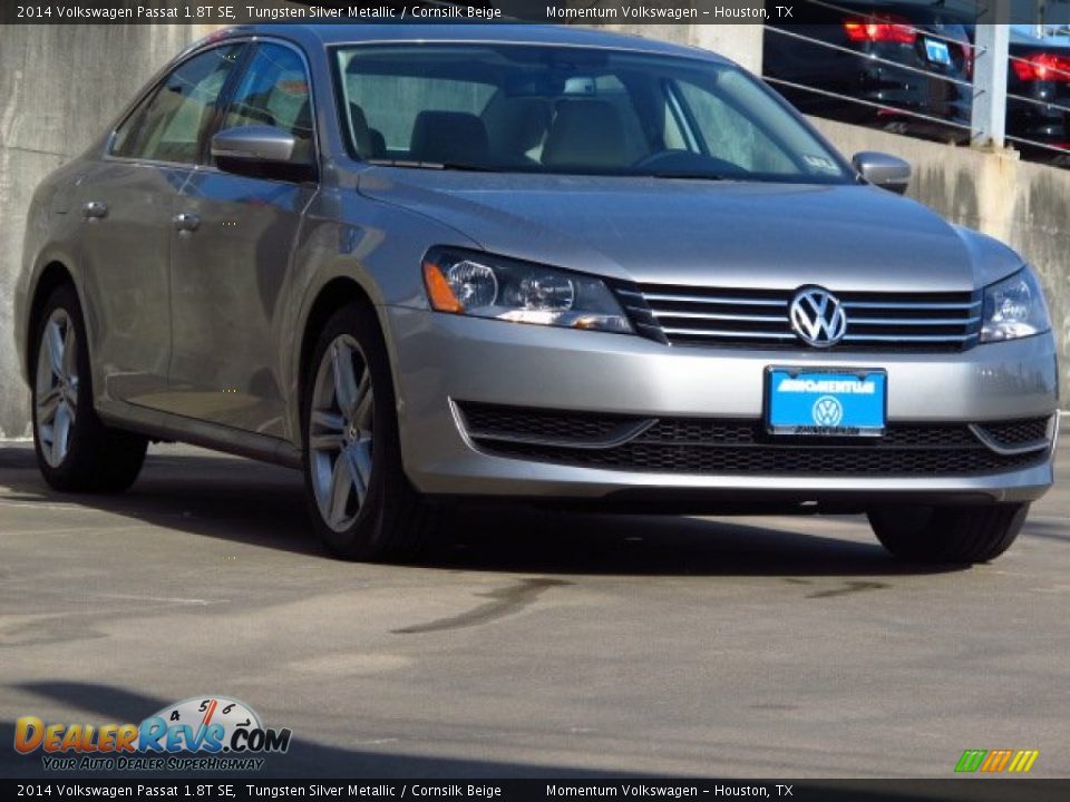 2014 Volkswagen Passat 1.8T SE Tungsten Silver Metallic / Cornsilk Beige Photo #1