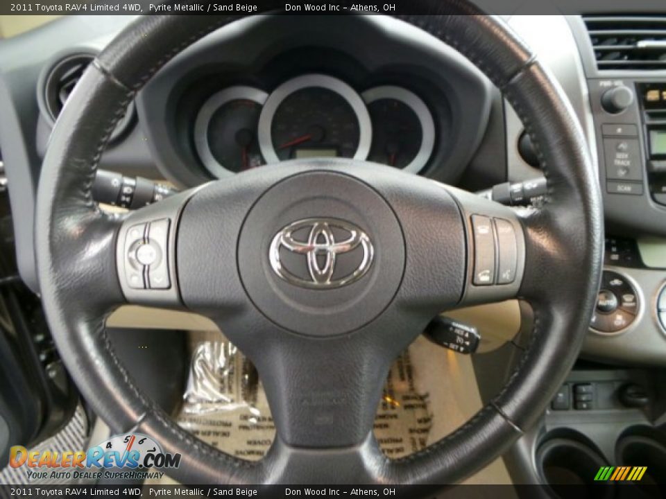 2011 Toyota RAV4 Limited 4WD Pyrite Metallic / Sand Beige Photo #17