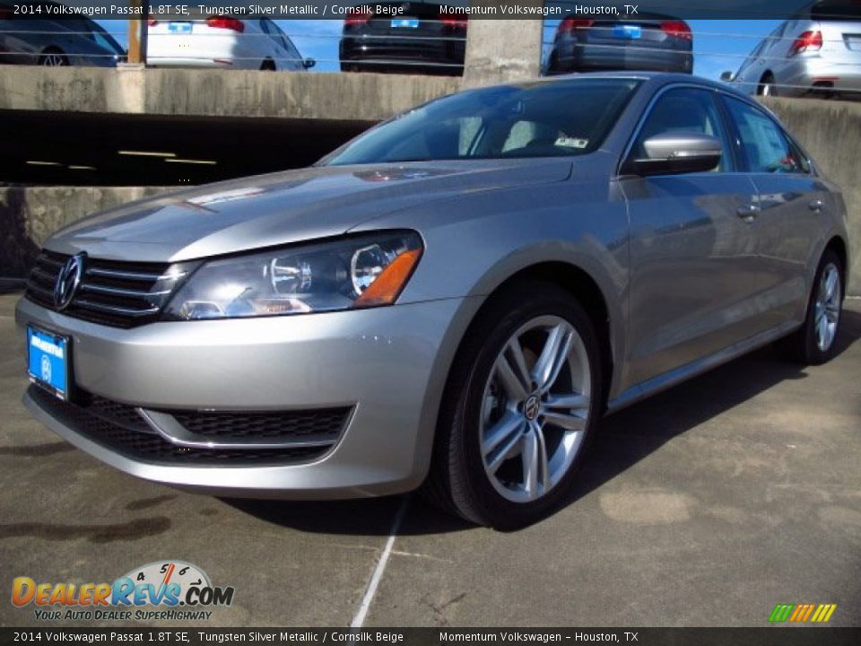 2014 Volkswagen Passat 1.8T SE Tungsten Silver Metallic / Cornsilk Beige Photo #3