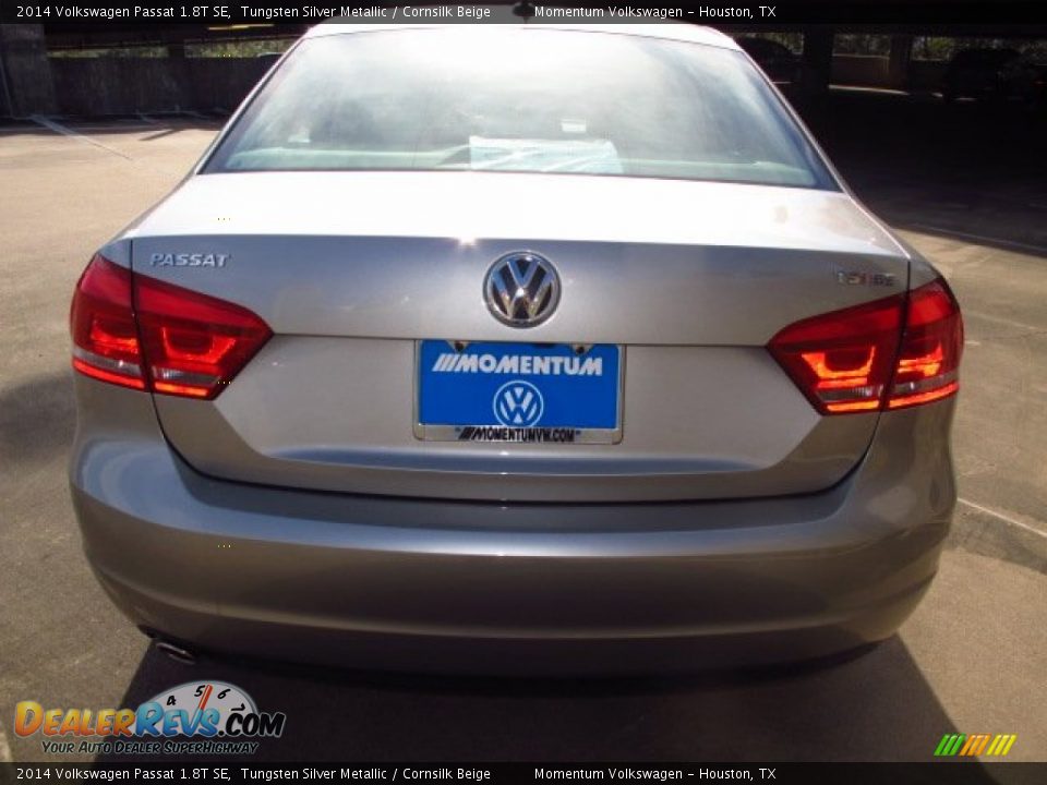 2014 Volkswagen Passat 1.8T SE Tungsten Silver Metallic / Cornsilk Beige Photo #5