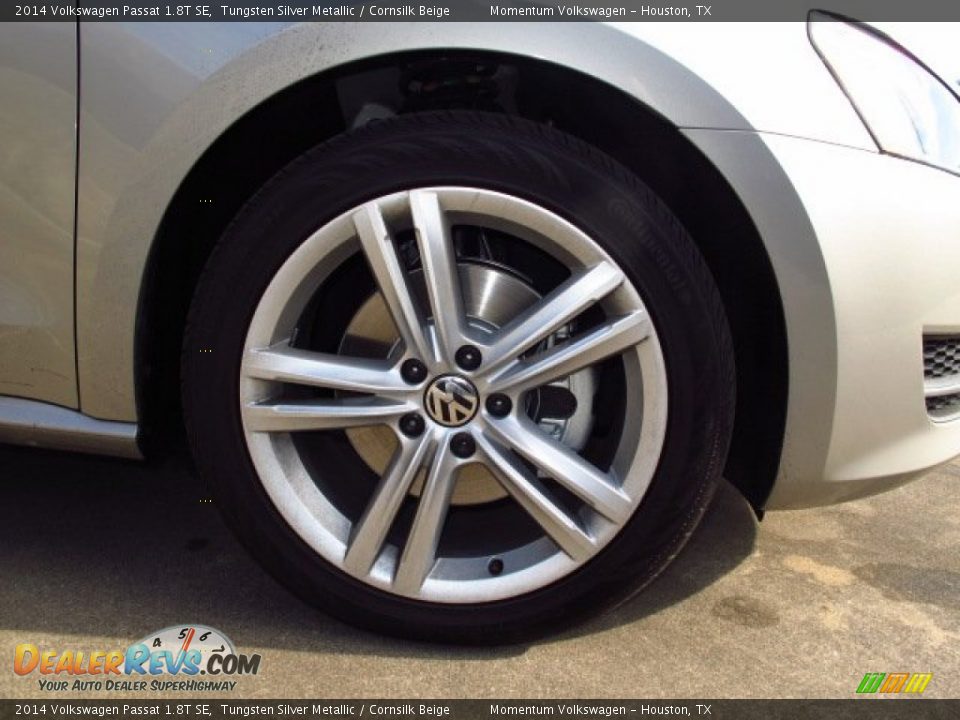 2014 Volkswagen Passat 1.8T SE Tungsten Silver Metallic / Cornsilk Beige Photo #7