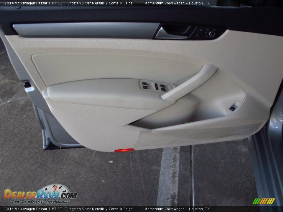 2014 Volkswagen Passat 1.8T SE Tungsten Silver Metallic / Cornsilk Beige Photo #9