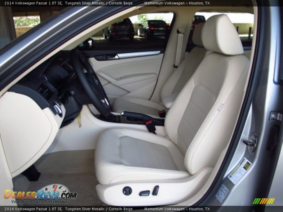 2014 Volkswagen Passat 1.8T SE Tungsten Silver Metallic / Cornsilk Beige Photo #10