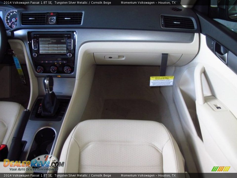 2014 Volkswagen Passat 1.8T SE Tungsten Silver Metallic / Cornsilk Beige Photo #14