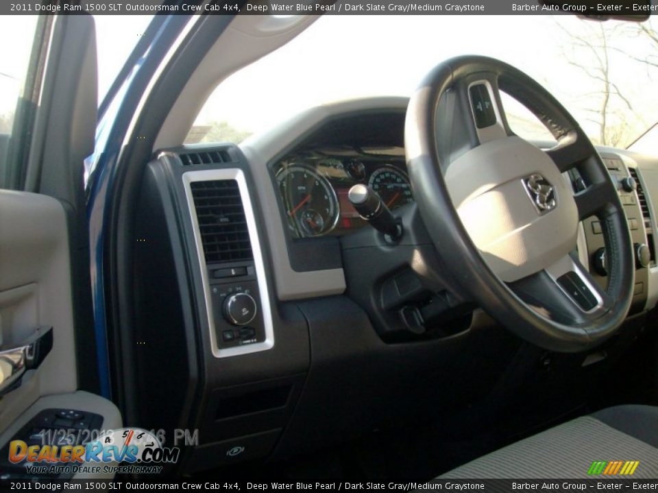 2011 Dodge Ram 1500 SLT Outdoorsman Crew Cab 4x4 Deep Water Blue Pearl / Dark Slate Gray/Medium Graystone Photo #8