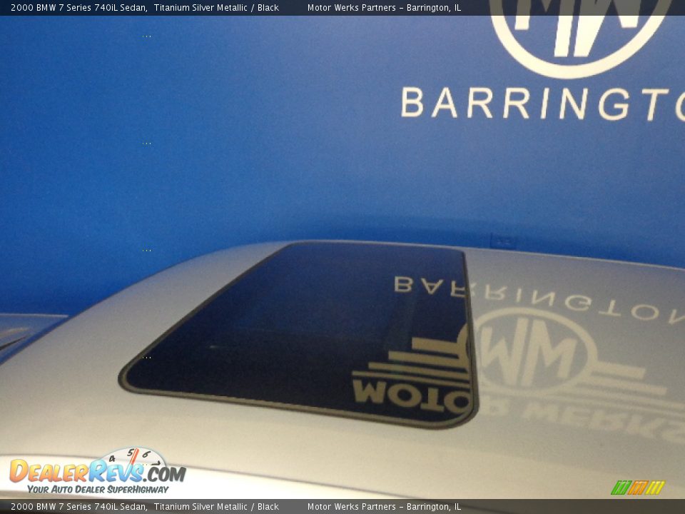 2000 BMW 7 Series 740iL Sedan Titanium Silver Metallic / Black Photo #8