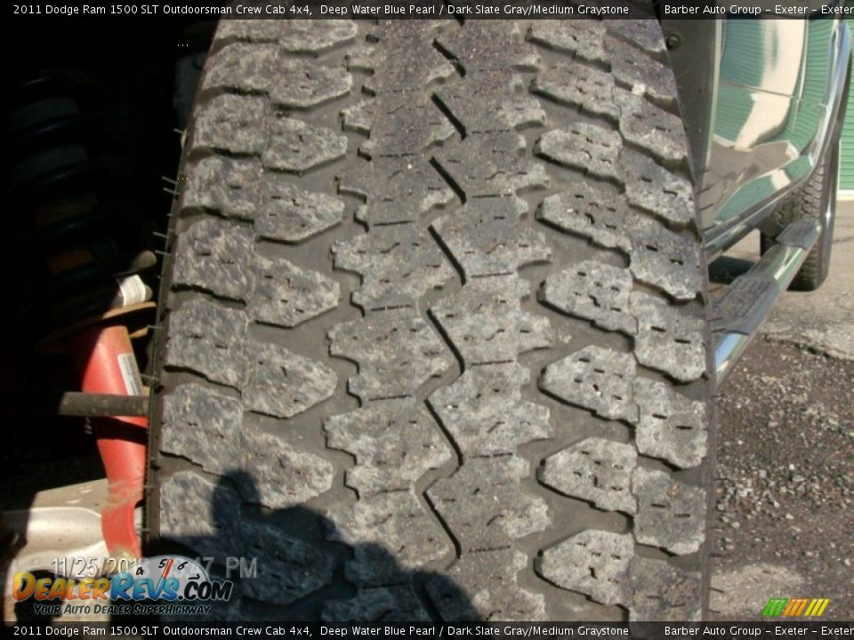 2011 Dodge Ram 1500 SLT Outdoorsman Crew Cab 4x4 Deep Water Blue Pearl / Dark Slate Gray/Medium Graystone Photo #12