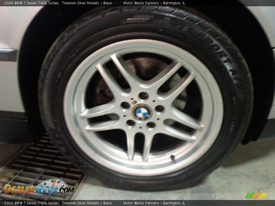 2000 BMW 7 Series 740iL Sedan Titanium Silver Metallic / Black Photo #18