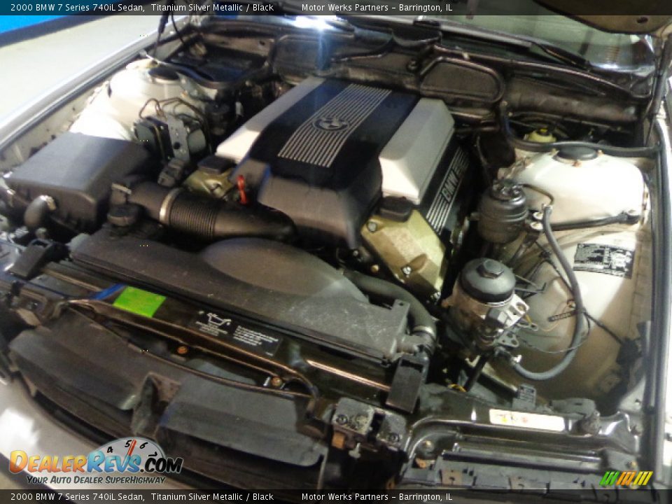 2000 BMW 7 Series 740iL Sedan Titanium Silver Metallic / Black Photo #20
