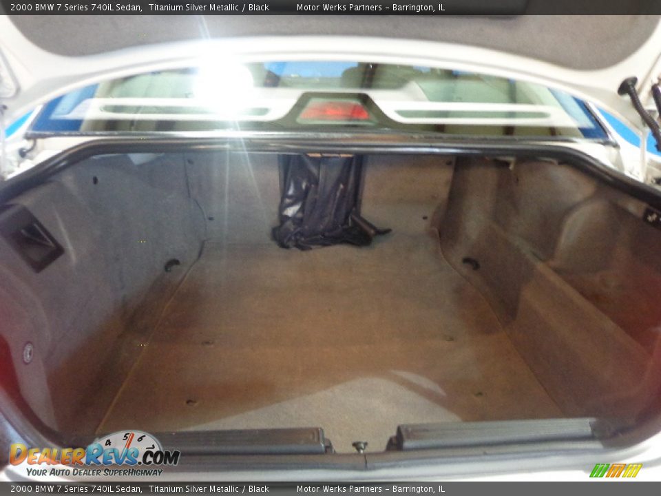 2000 BMW 7 Series 740iL Sedan Titanium Silver Metallic / Black Photo #30