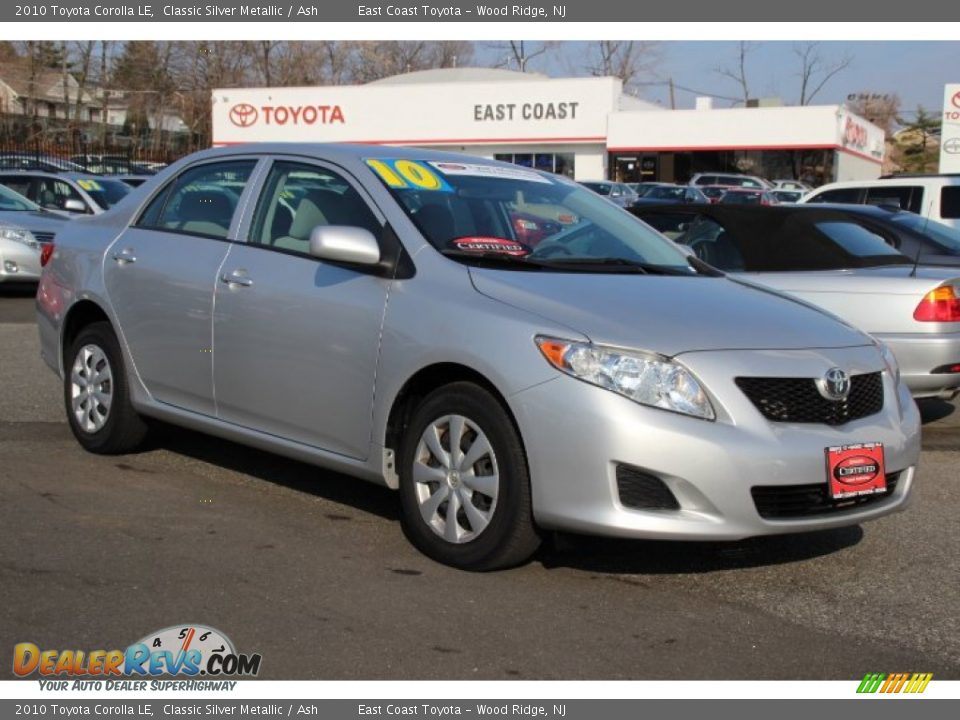 2010 Toyota Corolla LE Classic Silver Metallic / Ash Photo #1