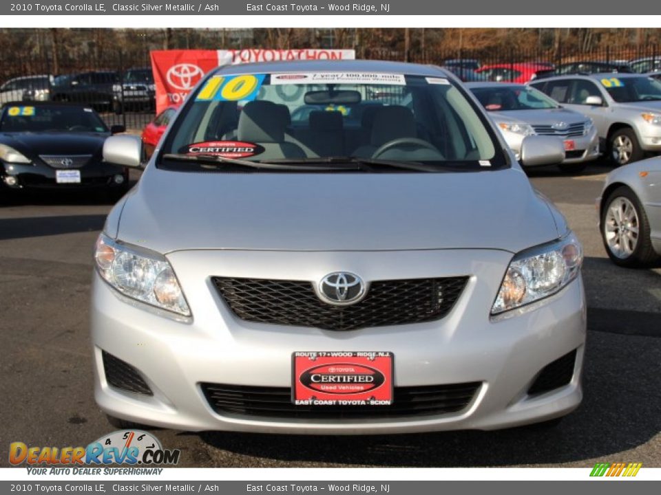 2010 Toyota Corolla LE Classic Silver Metallic / Ash Photo #2