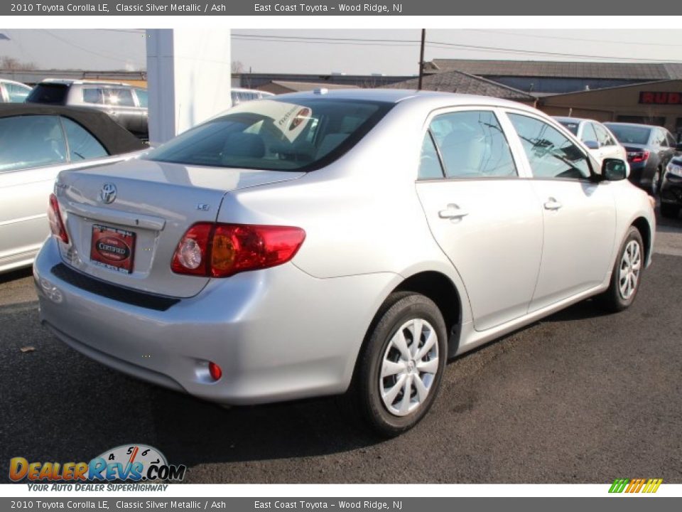 2010 Toyota Corolla LE Classic Silver Metallic / Ash Photo #4