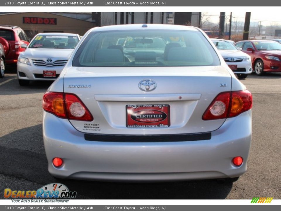 2010 Toyota Corolla LE Classic Silver Metallic / Ash Photo #5