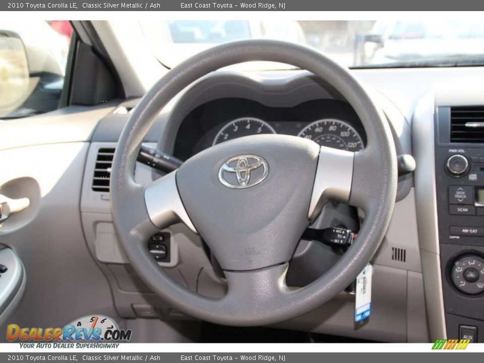 2010 Toyota Corolla LE Classic Silver Metallic / Ash Photo #13