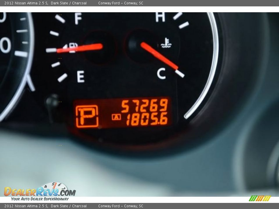 2012 Nissan Altima 2.5 S Dark Slate / Charcoal Photo #22