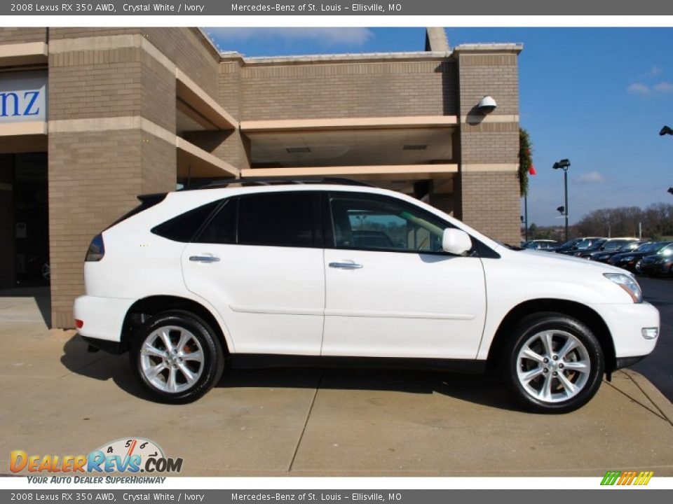 2008 Lexus RX 350 AWD Crystal White / Ivory Photo #2