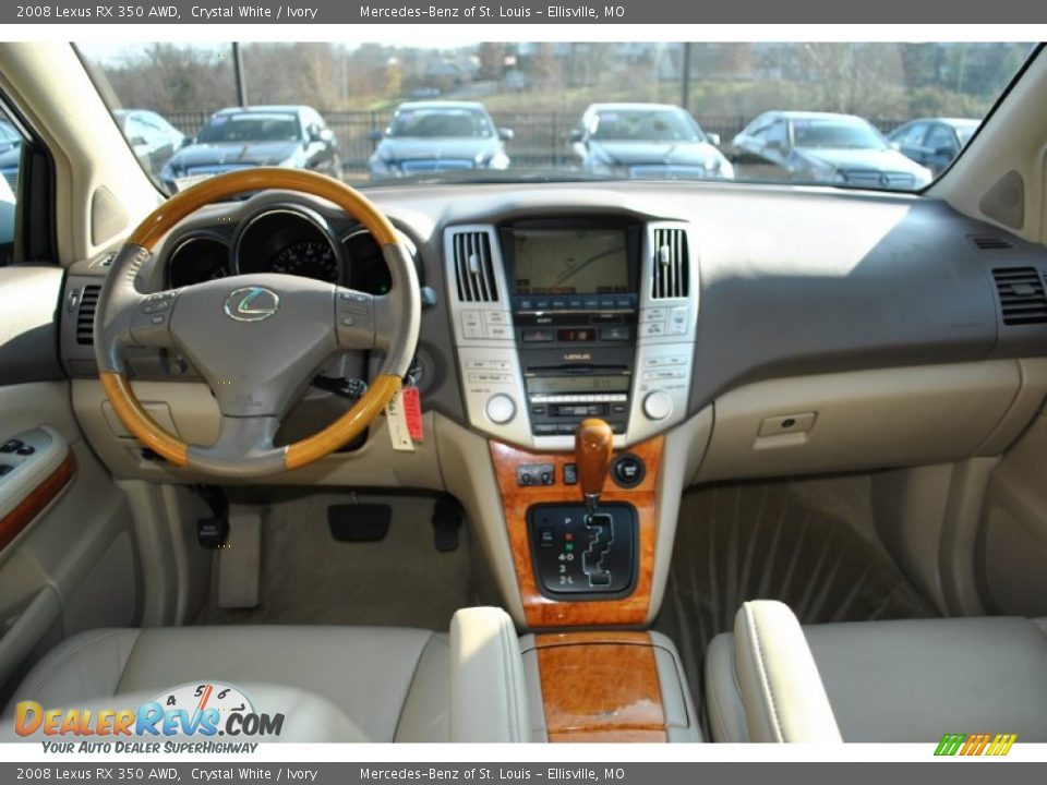 2008 Lexus RX 350 AWD Crystal White / Ivory Photo #4