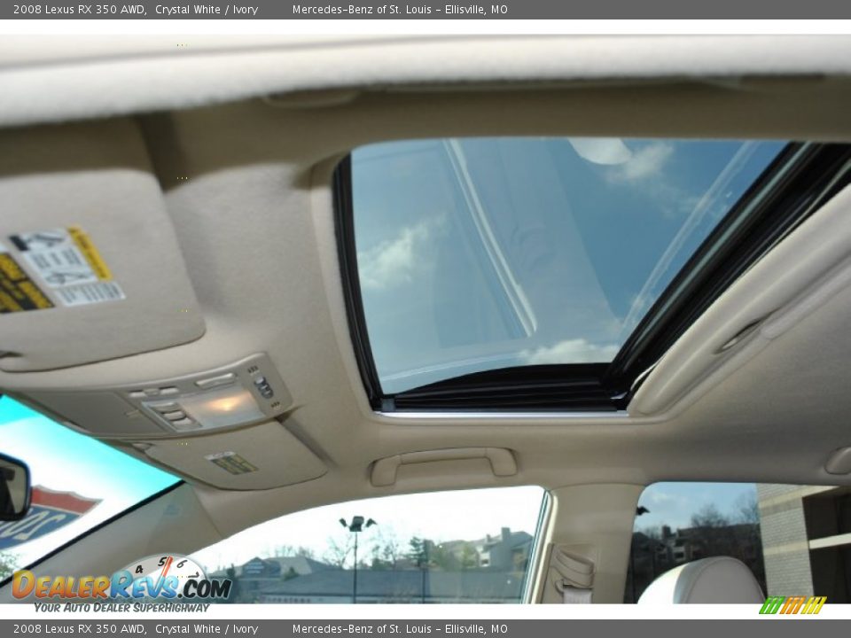 2008 Lexus RX 350 AWD Crystal White / Ivory Photo #5