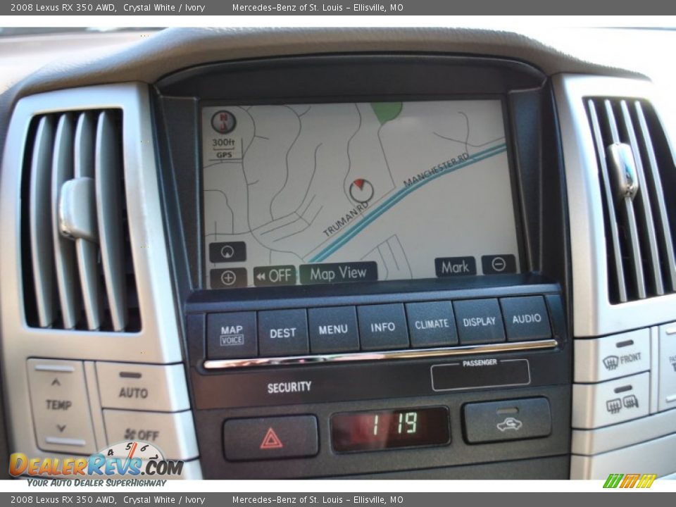 2008 Lexus RX 350 AWD Crystal White / Ivory Photo #6