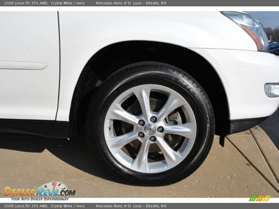 2008 Lexus RX 350 AWD Crystal White / Ivory Photo #8