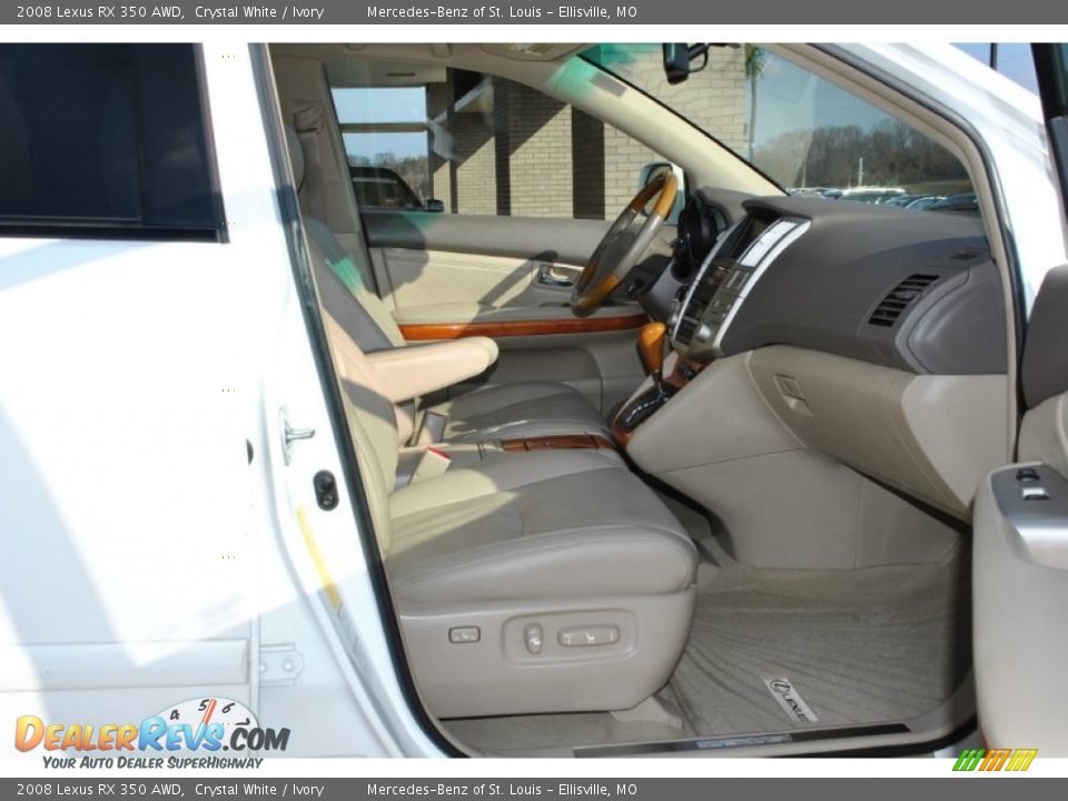 2008 Lexus RX 350 AWD Crystal White / Ivory Photo #9