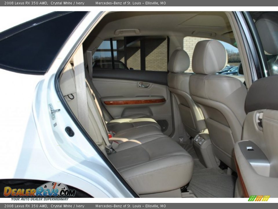 2008 Lexus RX 350 AWD Crystal White / Ivory Photo #10