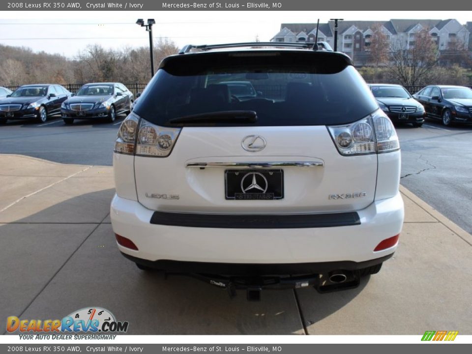 2008 Lexus RX 350 AWD Crystal White / Ivory Photo #11