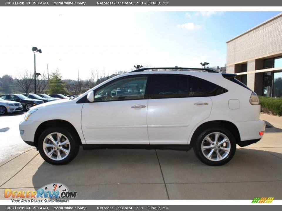 2008 Lexus RX 350 AWD Crystal White / Ivory Photo #14