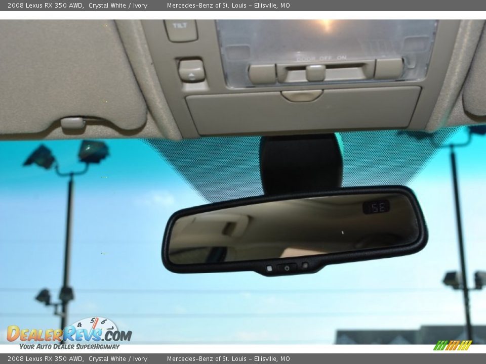 2008 Lexus RX 350 AWD Crystal White / Ivory Photo #15