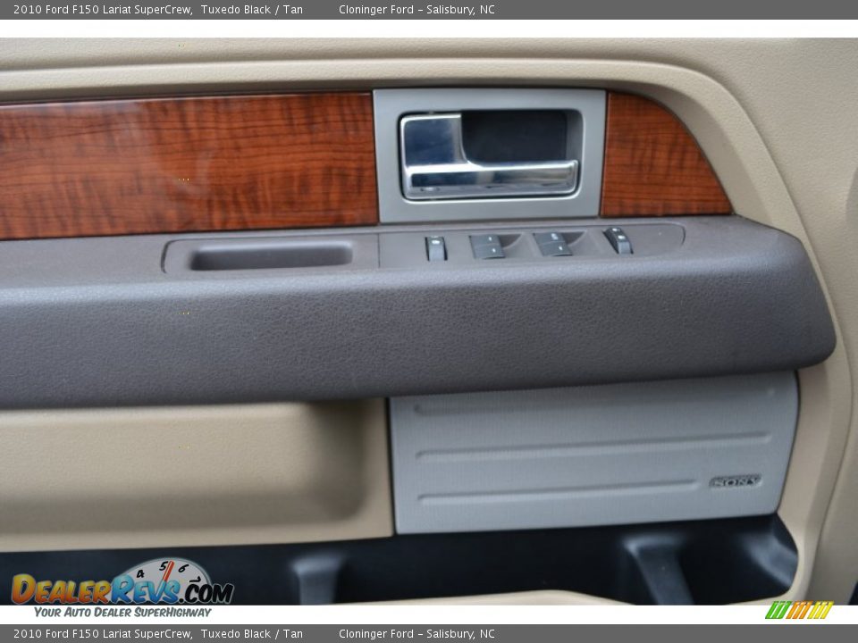 2010 Ford F150 Lariat SuperCrew Tuxedo Black / Tan Photo #8