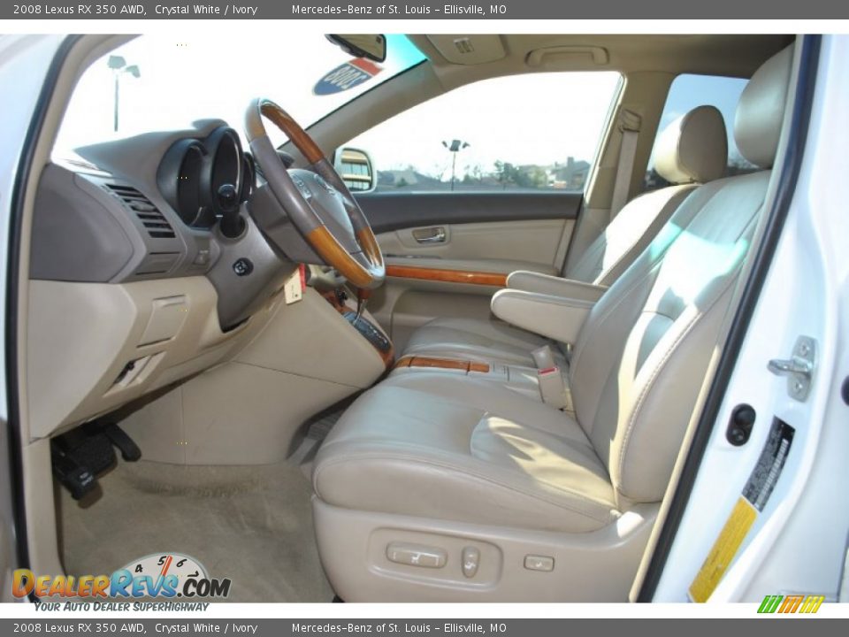 2008 Lexus RX 350 AWD Crystal White / Ivory Photo #17