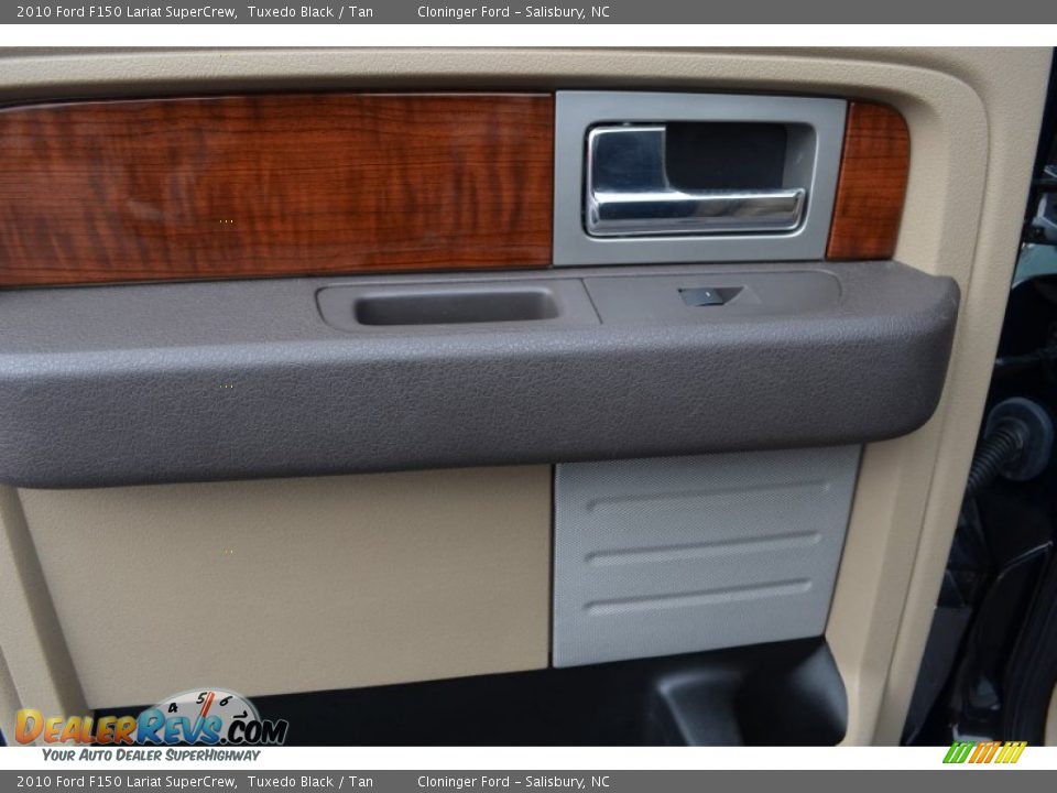 2010 Ford F150 Lariat SuperCrew Tuxedo Black / Tan Photo #11