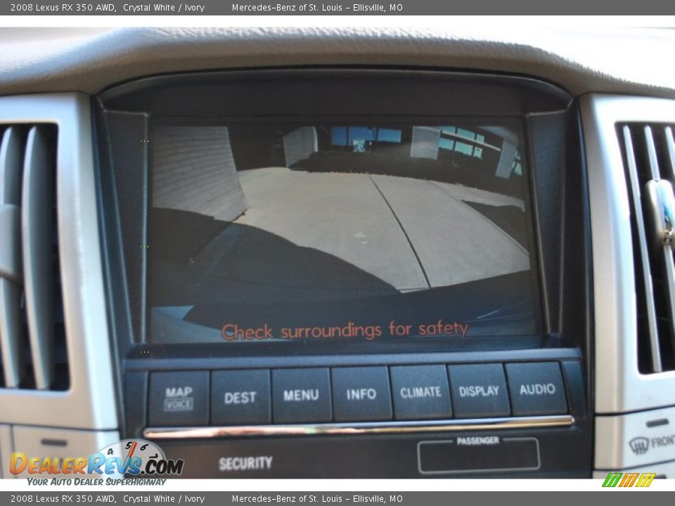2008 Lexus RX 350 AWD Crystal White / Ivory Photo #19