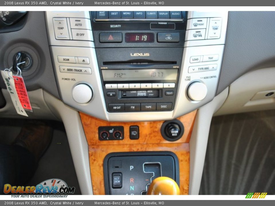 2008 Lexus RX 350 AWD Crystal White / Ivory Photo #20