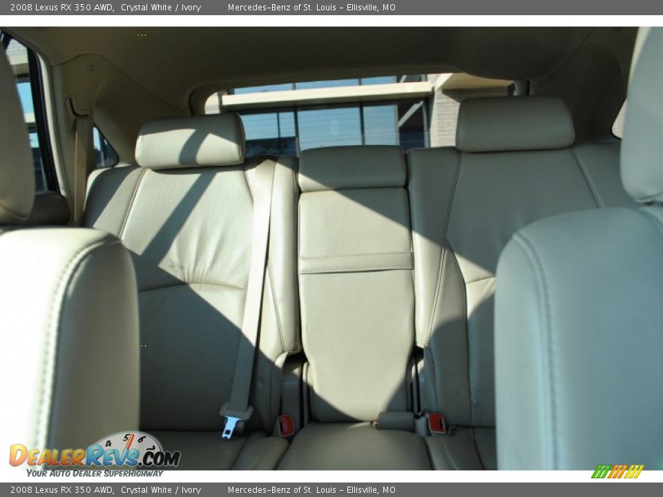 2008 Lexus RX 350 AWD Crystal White / Ivory Photo #21