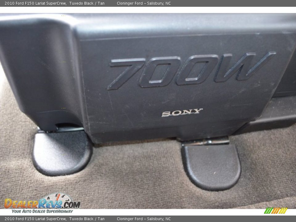 2010 Ford F150 Lariat SuperCrew Tuxedo Black / Tan Photo #14