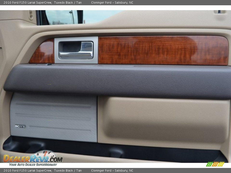 2010 Ford F150 Lariat SuperCrew Tuxedo Black / Tan Photo #16
