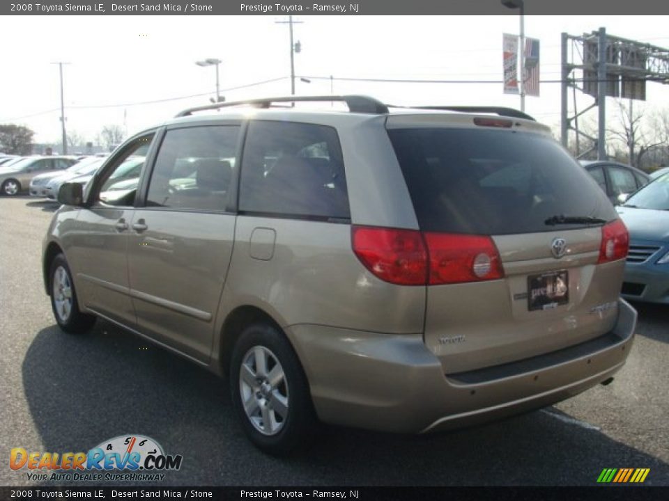 2008 Toyota Sienna LE Desert Sand Mica / Stone Photo #4